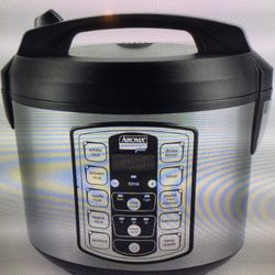 AROMA HOUSEWARES PROFESSIONAL PLUS 5000SB 20 CUP (COOKED) DIGITAL RICE COOKER, FOOD STEAMER, SLOW COOKER 