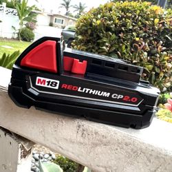 Milwaukee M18 CP Red lithium 2.0 Battery 