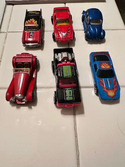 Vintage Diecast Car Lot of 6 - Hot Wheels, Matchbox, Majorette - 1970s 1980s 1990s