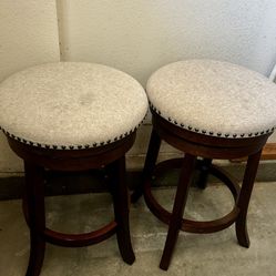 Upholstered Swivel Counter Stools