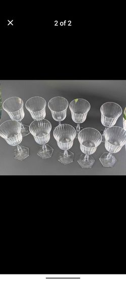 Crystal wine glasses