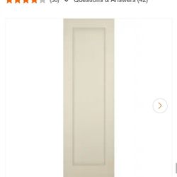 Builders Choice 24×80" Shaker Solid Core Interior Door LH Prehung