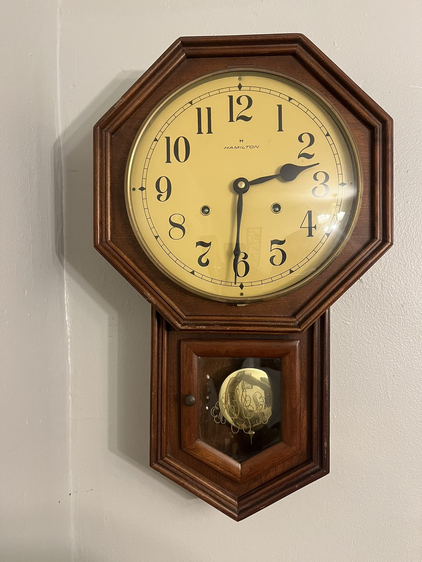 Hamilton  Vintage  School Clock 
