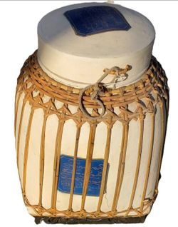 Vintage Asian Large Rice Pot Decor Nice!