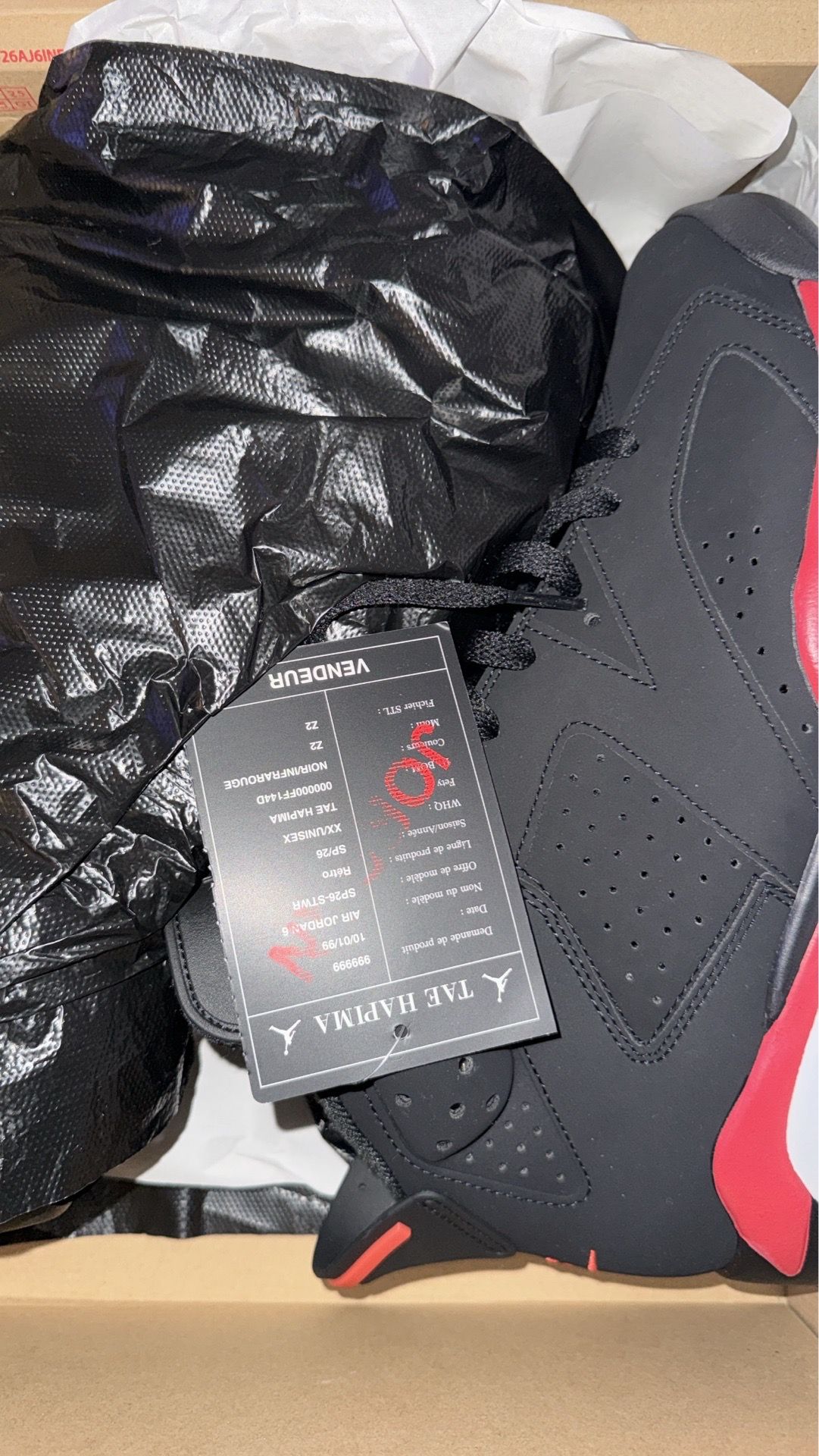 Air Jordan 6 Salesman/ Infrared