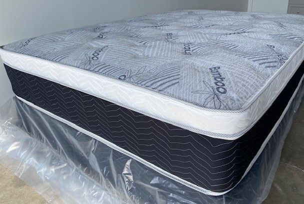 Full Euro Bamboo Pillow Top Mattress!!