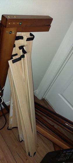 Wooden twin bed frame