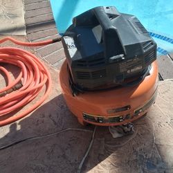 50ft hose 👍 no leaks 👍 RIDGID portable plugin air compressor tools pneumatic garage auto pancake