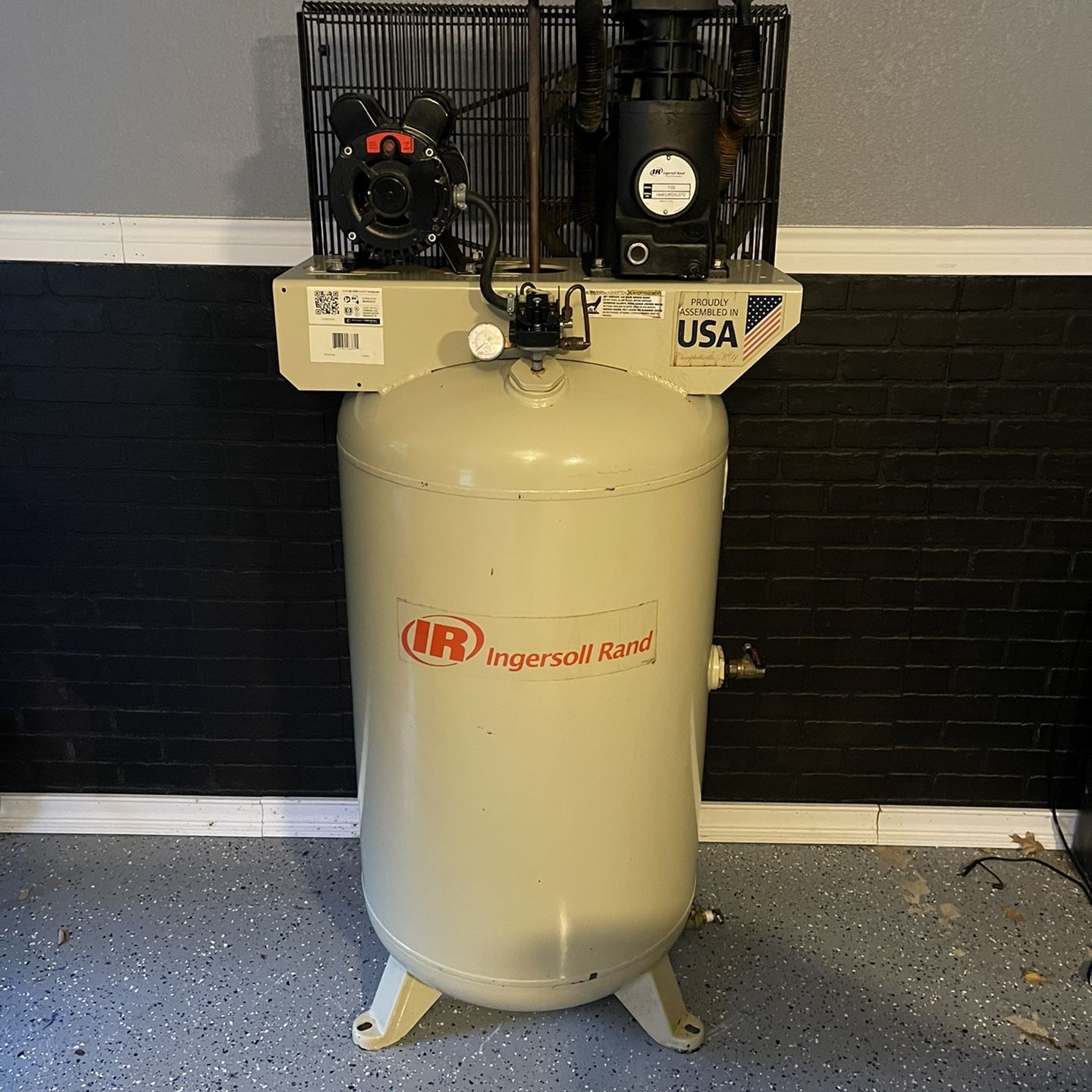Ingersoll Rand Reciprocating Air Compressor, 80 HP, TS4N5,, 59 OFF