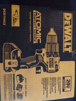 DEWALT 20V MAX ATOMIC DRILL KIT 1/2"