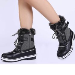 Women's Mid Calf WaterProof Winter Snow Boots