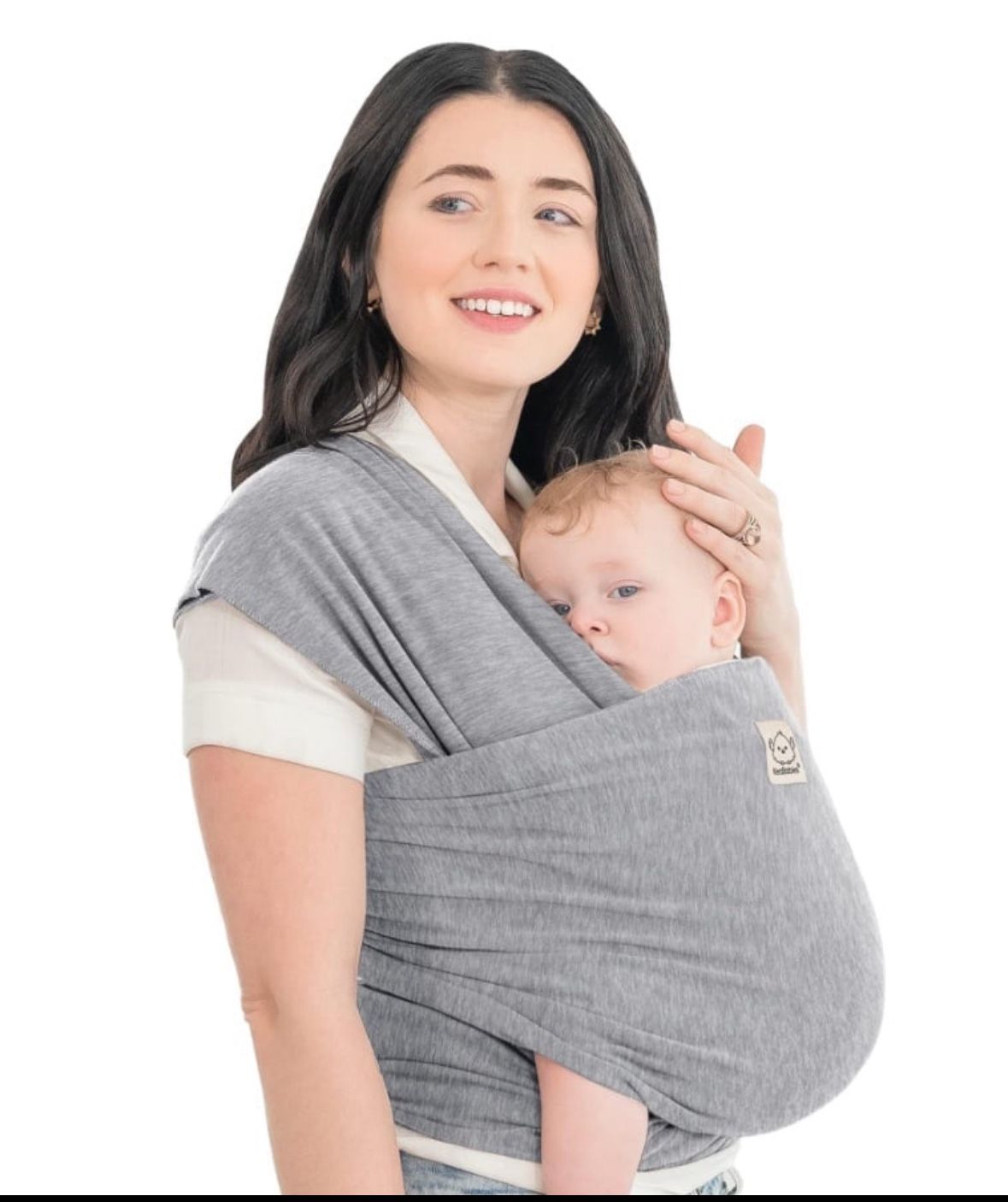 KeaBabies Baby Wrap Carrier - All In 1 Original Baby Carrier Newborn To Toddler Sling, Easy To Wear, Hands Free Bonding, Lightweight, Breathable Infan