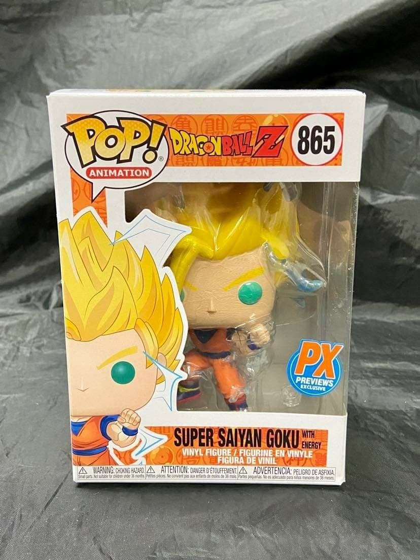 Super Saiyan Goku With Energy (PC Previews Ex.) #865 Dragonball Z Funko Pop