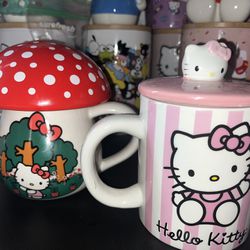 Hello Kitty Jar/mug With Lid