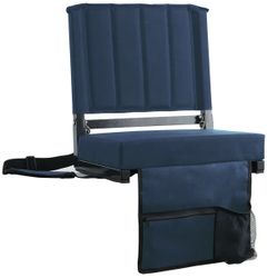 New Stadium Seats with Back Support Bleacher Chairs with Back and Cushion