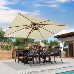 9x12 Rectangle Cantilever Umbrella - M0912CR (This Does NOT Include A Base)