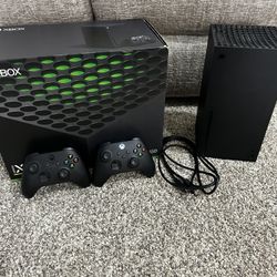 Xbox Series X With 2 Controllers 