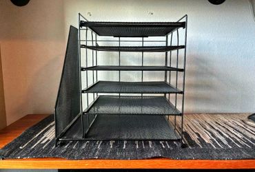 Black 5-Tier Desk Organizer