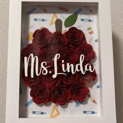 Teacher’s Appreciation Week/ Shadow Box Pencil/Apple