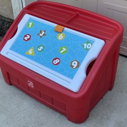 Step Two Children’s Toy Chest With Some Toys
