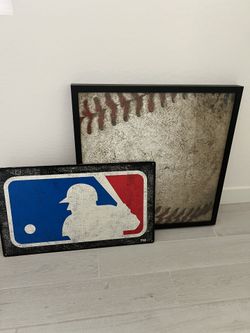 Pottery Barn baseball artwork/wall decor