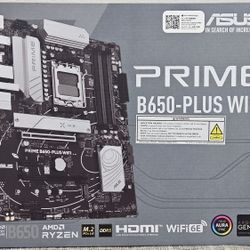 ASUS PRIME B650-PLUS WIFI AMD ATX, DDR5, PCIe 5.0