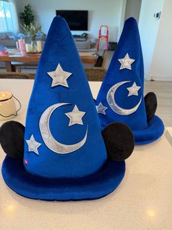 Disney Mickey Wizard Hats with Ears x 2
