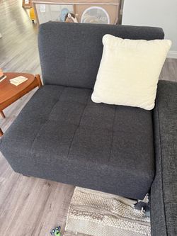 Dark Gray Fabric Sectional Sofa from Living Spaces