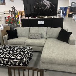 New Sectional And Ottoman 