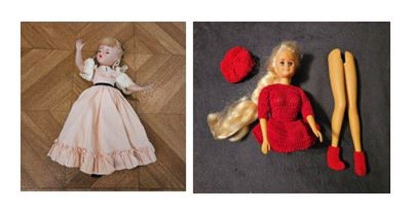Vintage dolls: Madam Alexander and possibly Barbie