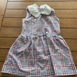 Girls Janie And Jack Plaid Dress Size 5