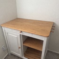 Farmhouse Entryway Console Table with Drawer & Storage