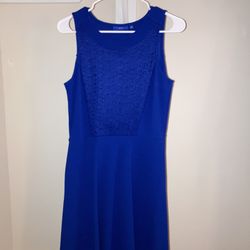 Blue Sleeveless Dress 
