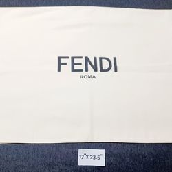 Large Fendi Fold-over Dust Bag 17"× 23.5"