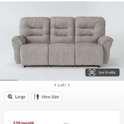 Like New Reclining Couch Set 3 Piece 
