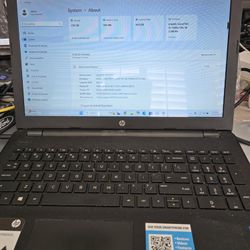 HP 15.6 In Touch Screen Laptop