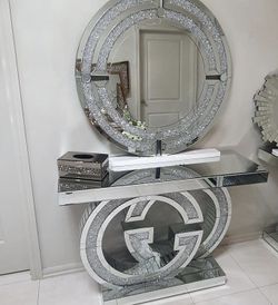 new GG console table + mirror set