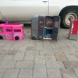 Barbie Camper RV Adventure Set + Glamper Trailer + Refrigerator Kitchen – $29 (Retail $120+)