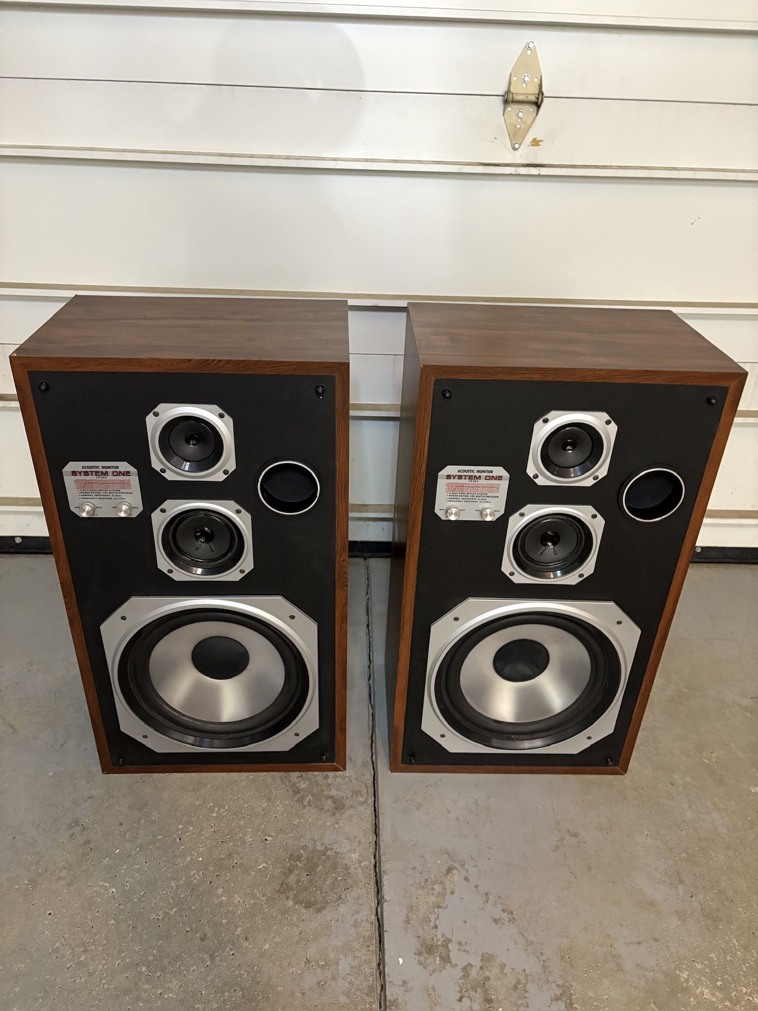 Set Of 2 Acoustic Monitor System One Speakers