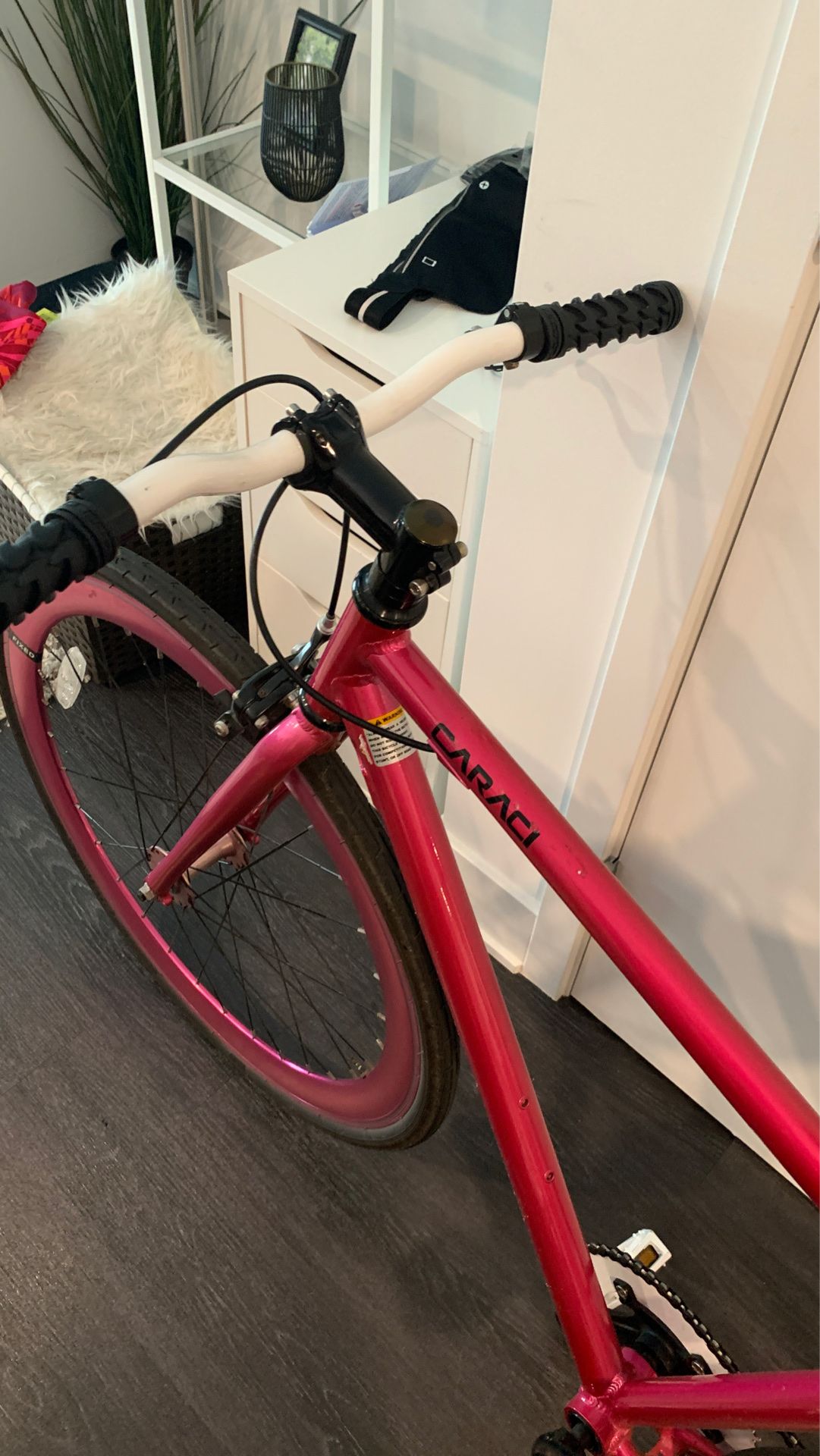 Caraci Fixie Bike Fixed Gear F1 Alloy Bicycle Hot Pink for Sale in Los Angeles CA OfferUp