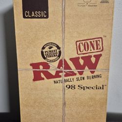 RAW 98 Special Pre Roll Cones 1400 Count Box