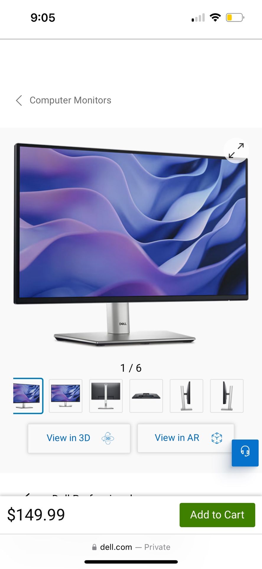 Dell Monitor 22”