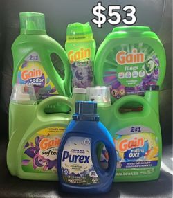 Gain & Purex Laundry Bundle – 5 Items