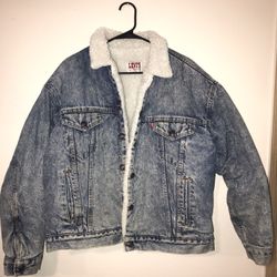 Vintage Levis Sherpa / Trucker Jacket Xl 150