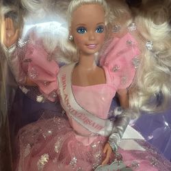Barbie Anniversary Star doll, a special limited edition created by Mattel for Walmart's 30th anniversary in 1992.  The doll features blonde, wavy hair