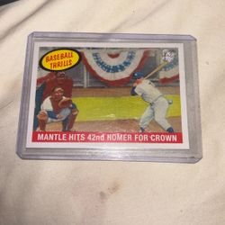 Topps 2021 Baseball Thrills Mickey Mantle #19 Baseball Card 