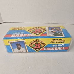 1990 Bowman Topps MLB Baseball 528 Cards in Box New Unopened Factory Sealed VTG