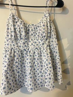 Button up baby doll top