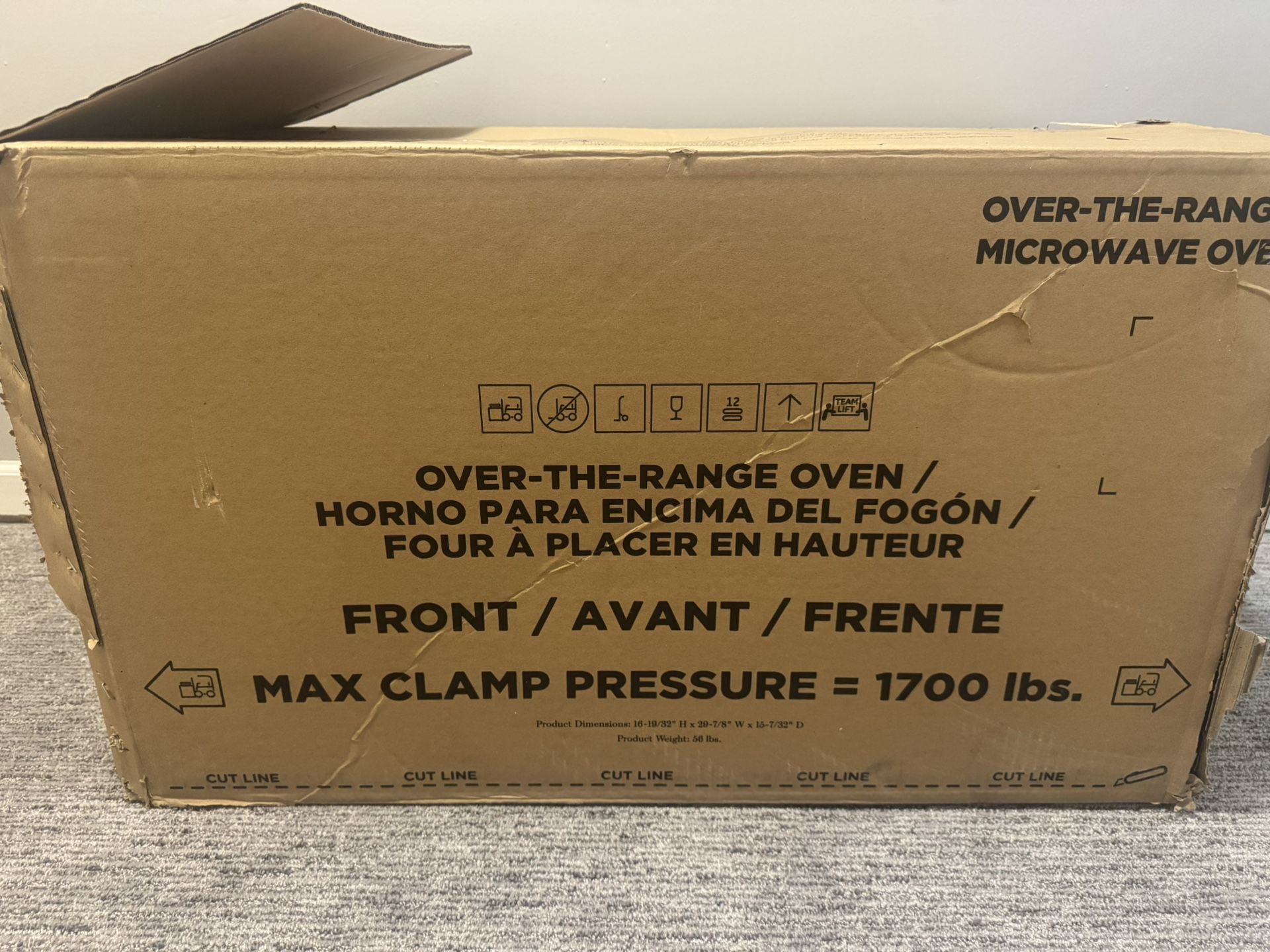 GE Over The Range Microwave oven