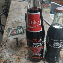   7 Total Florida Gators Coca Cola Bottles Never Opened 